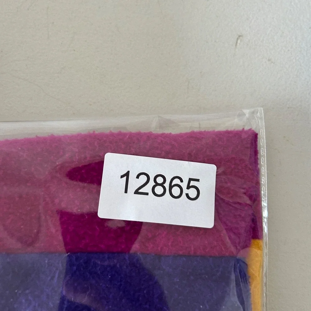 Vintage 90s Disney Minnie Mouse‎ Beanie Hat Cap YOUTH Purple Pink Green Fleece